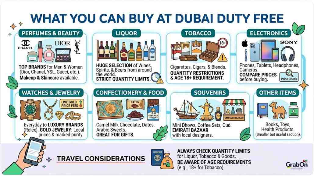 what you can buy at dubai duty free